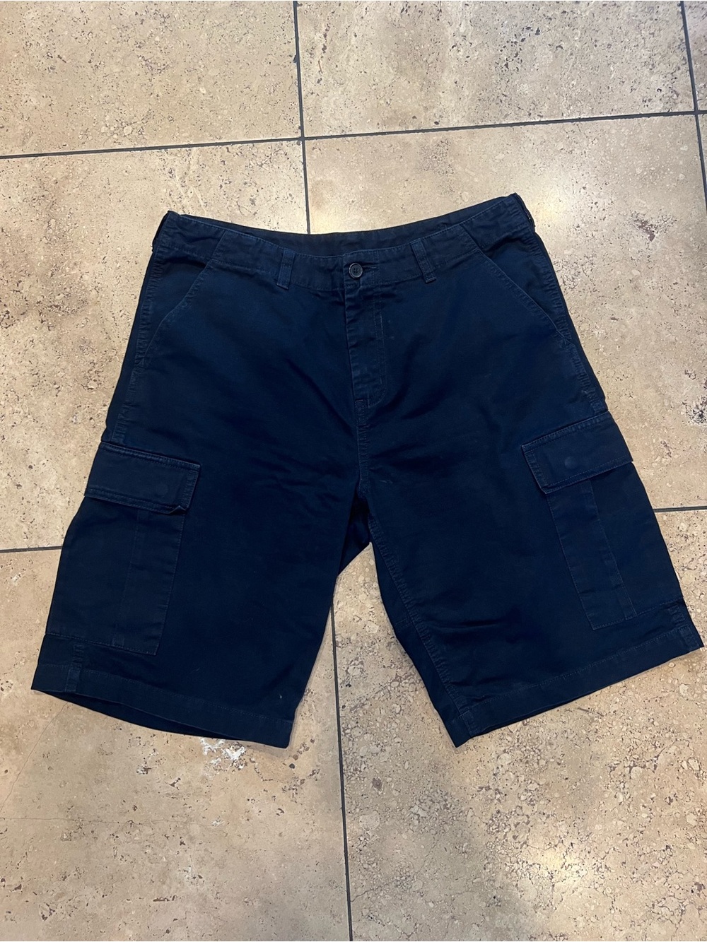 Brandy Melville navy cargo Bermuda jorts Y2K utility shorts 100% Cotton